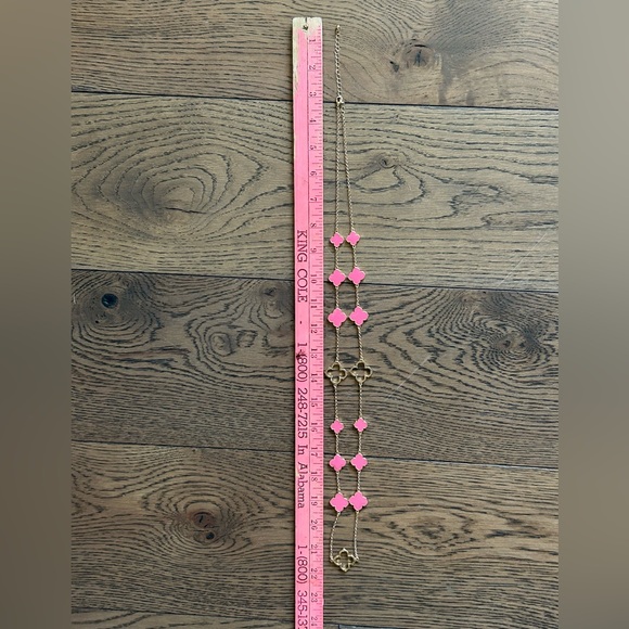 NYC PINK & GOLD TONE STATEMENT NECKLACE NWOT - Picture 12 of 12